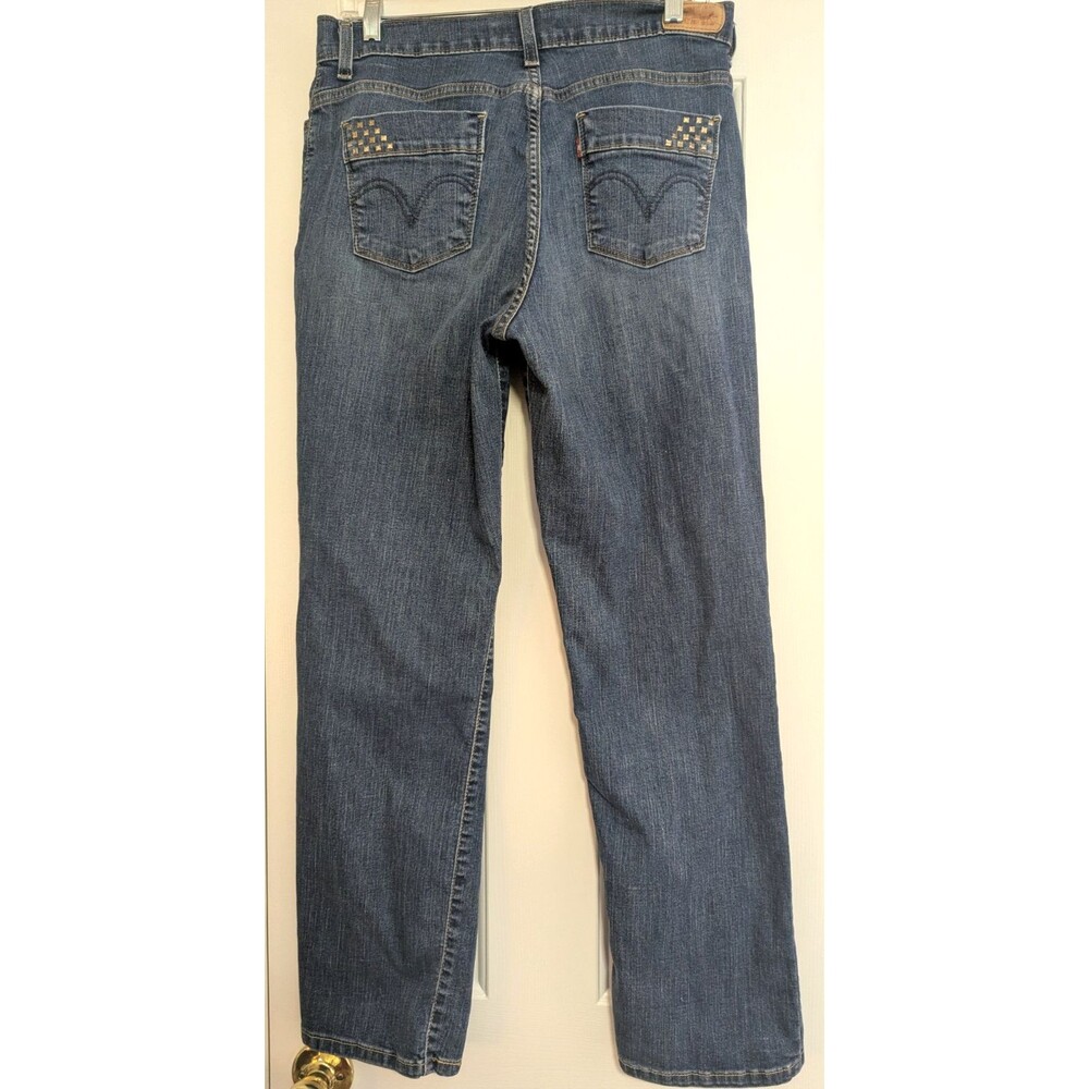 VTG Levi's 512 Women's Perfectly Slimming Jeans 12S/C Cotton Blend Blue - Picture 3 of 10